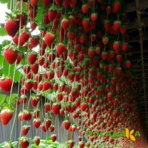 Клубника ампельная Анастасия купить по цене от 370р. в интернет-магазине «Посадика» с доставкой почтой в в Щигрые и по всей России – [изображение №1].